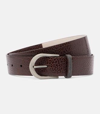 Brunello Cucinelli Monili leather belt