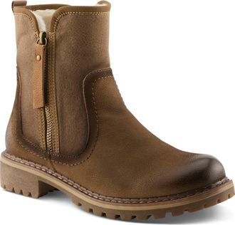 Spring Step Jovany Faux Fur Lined Boot in Tan at Nordstrom, Size 10.5-11Us