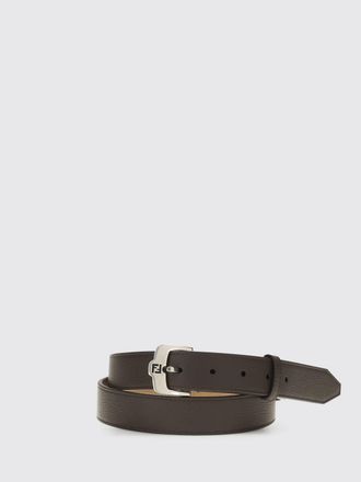 Fendi Cintura FF in pelle a grana