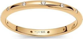 Made by Mary CZ Poppy Eternity Stacking Ring in Gold Vermeil at Nordstrom, Size 5