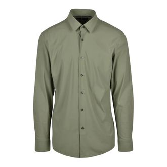 HUGO BOSS Overhemden, Heren, Groen, M, Stretch Blouse