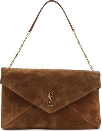 Saint Laurent Brown Cassandre XXL Shoulder Bag