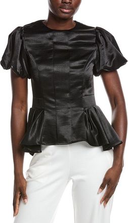 Gracia Puffed Sleeve Ruffle Bottom Top