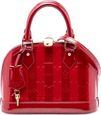 Louis Vuitton Pre-owned Handbags, female, Red, Size: ONE SIZE Pre-owned Alma Satchel Handbag