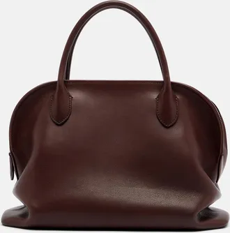 The Row Agnes 12 leather top-handle bag