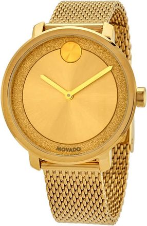 Movado Bold Gold-tone Metallic Dial Ladies Watch 3600580