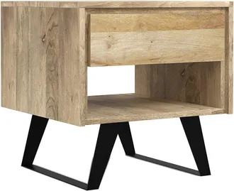 Simpli Home Lowry Modern Industrial 22In Metal End Side Table
