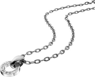 Police Mens : Hallow Pendant - Silver Leather - One Size