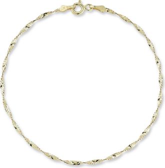Ember Fine Jewelry 14K Gold Twisty Anklet at Nordstrom Rack