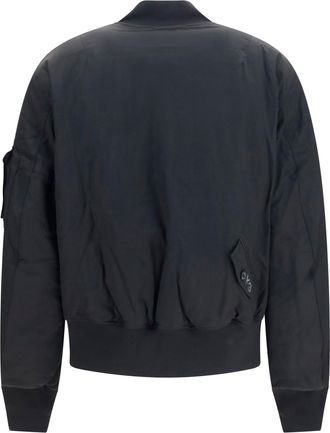 Yohji Yamamoto Nylon Bomber Jacket - Black