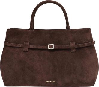 Manu Atelier Le Cambon 35 - Dames - Handtassen - Bruin - ONE Size - Leer - Tassen