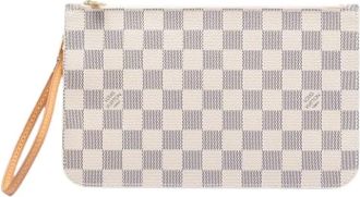 Louis Vuitton Pre-owned Clutches, female, White, Size: ONE SIZE Pre-owned Neverfull Pouch