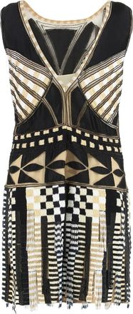 Alberta Ferretti Mini-jurk verfraaid met kralen - Zwart