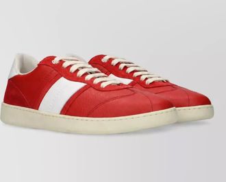 Ferragamo leather lace-up sneakers