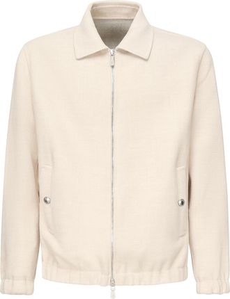 Eleventy Wool Bomber Jacket