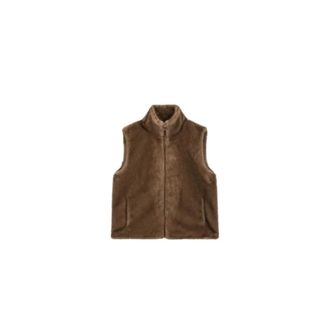 Max & Moi Jassen, Dames, Bruin, M, Fake Fur Bodywarmer