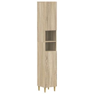 vidaXL Armario De Ba&ntilde;o Con Estante Abierto Arnhem Roble Sonoma Vidaxl