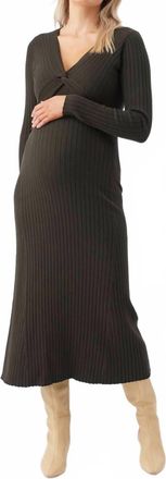 Ripe Remi Knit Maternity Dress In Ivy