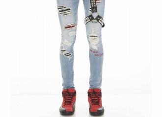 Cult of Individuality Mens Motley 220 Super Skinny Denim In Crue