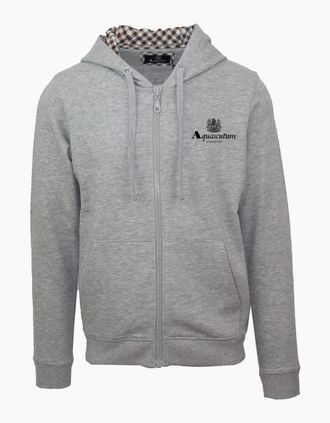 Aquascutum Mens Zp + Hoody S - Grey - Size: 2X large