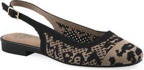 White Mountain Bonie Slingback Flat in Leopard/Multi at Nordstrom Rack, Size 8.5