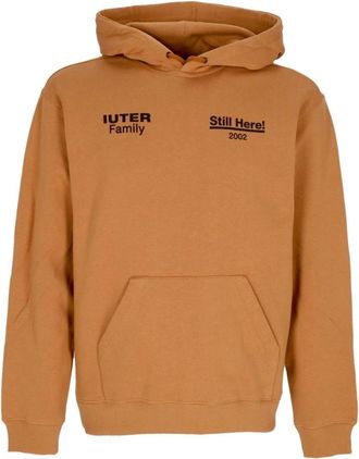 Iuter Jewel Hoodie Heren Langemouwensweatshirt - Heren - Hoodies - Bruin - XL - Katoen - Hoodies & sweatvesten