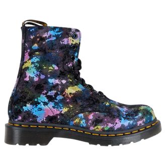 Dr. Martens 1460 Pascal Rainbow Burst Suede Womens Ankle Boots - Black - Size:UK 6.5