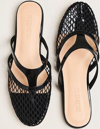 Silent D Wish Mesh Strappy Mules