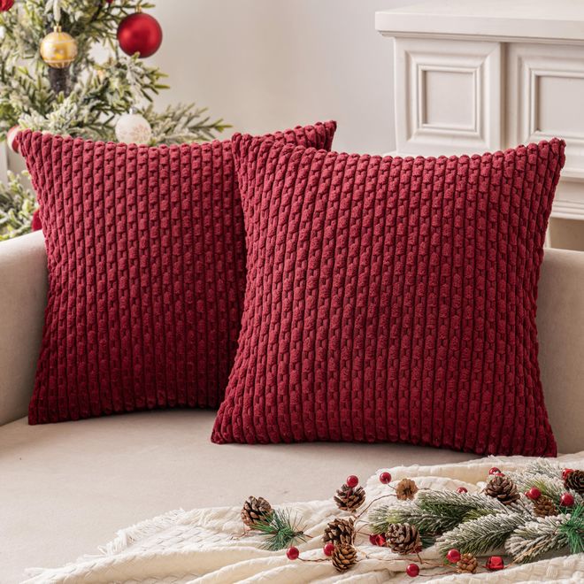 Miulee Kordsamt Kissenbezug Kissenbezüge Dekorative Kissenhülle Moderne Sofakissen Kissen Dekokissen Couchkissen Zierkissen Weicher für Sofa Wohnzimmer 2er S ab 18,85 €