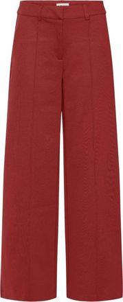 Ichi Ihkate SUS Office Wide PA - Dames - Wijde Broeken - Rood - XL - Polyester - Broeken