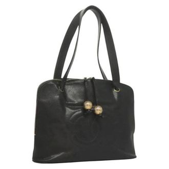 Chanel Pre-owned Tote Bags, female, Black, Size: ONE SIZE Pre-owned Leather chanel-bags