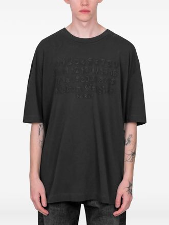 Maison Margiela T-shirt con logo - Grigio