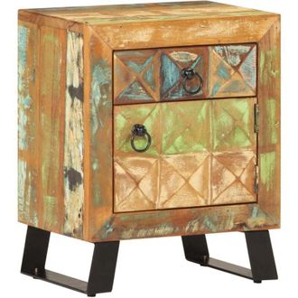 vidaXL Bedside Cabinet 40x30x50 cm Solid Reclaimed Wood Vidaxl
