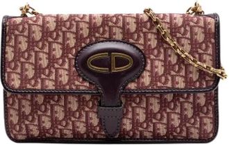 Dior Pre-owned Canvas Crossbody Bag - Dames - Vintage Schoudertas - Rood - ONE Size - Leer - Vintage