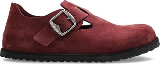 Birkenstock Mocassini London in pelle scamosciata - Rosso