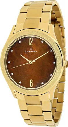 Skagen Womens Classic Brown MOP Round 31mm