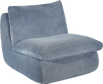 Vente-Unique Sill&oacute;n en tela texturizada azul LOLEVA