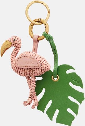 Chlo&eacute; Chlo&eacute; Portachiavi Chlo&eacute; Symbols Flamingo in rafia