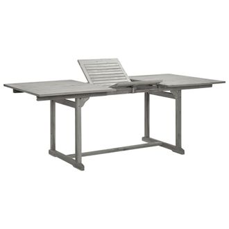 vidaXL Vidaxl - Mesa De Comedor Jard&iacute;n Madera Maciza Acacia (150-200)x100x75cm