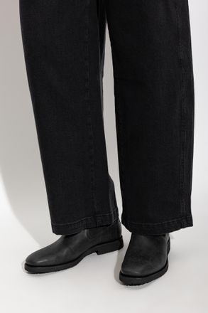 AllSaints Leather Chelsea Boots, Mens, Black