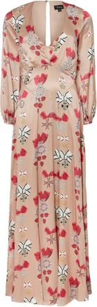 Temperley London Reina printed dress - women - Viscose/Silk - 12 - Pink