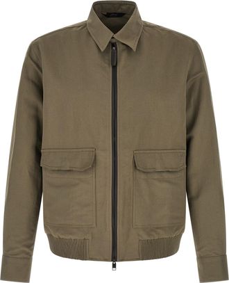 Brioni Leinen-Baumwoll-Blouson