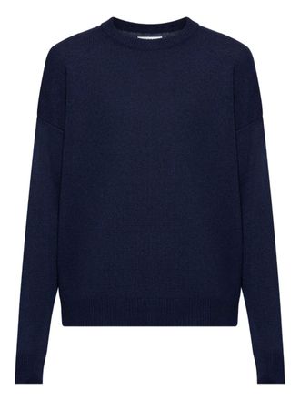 Jil Sander crew-neck sweater - men - Cashmere - 50 - Blue