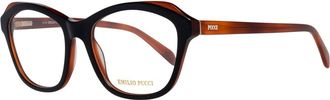 Emilio Pucci Black Plastic Glasses Womens (Frames)