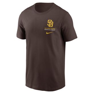 Nike San Diego Padres 2-Hit Nike Mens MLB T-Shirt in Brown | N19920QPYP-1DJ