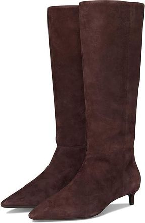 Cole Haan Go-to Janece Dress Boots Womens Boots Madeira Brown Suede : 9.5 B - Medium, Leather