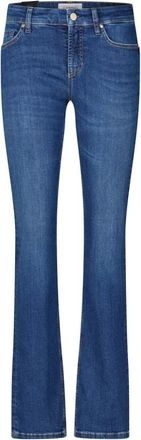 Cambio Klassieke Straight Fit Denim Jeans - Dames - Flared Jeans - Blauw - W34 L32 - Denim - Jeans