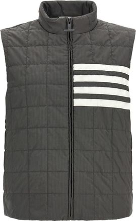 Thom Browne Grey Sleeveless Jacket