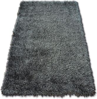 RugsX Alfombra Love Shaggy Modelo 93600 Negro Black 60x110 Cm