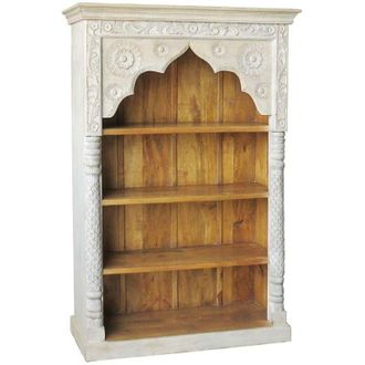 Wanderlust Deco Estanter&iacute;a De Madera Blanca 120x41x181
